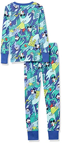 Spotted Zebra Disney Star Wars Marvel Frozen Princess Snug-Fit Cotton Pajamas Sleepwear Sets Conjunto de Pijama, 3 Piezas Mickey Play, 4-5 años