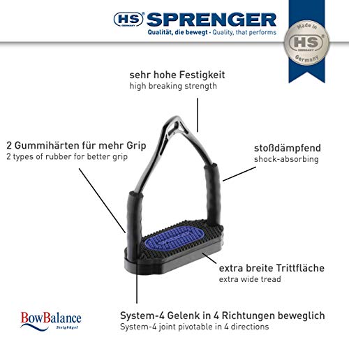SPRENGER BOW BALANCE Sicherheits-Steigbügel, 12 cm (4 3/4 inch)