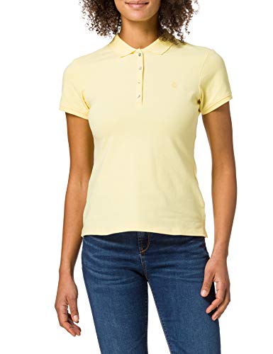 Springfield Polo Algodón Orgánico Camiseta, Amarillo, L para Mujer