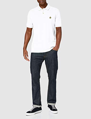 Springfield Polo BÁSICO Regular FIT Shirt, Blanco, S Mens