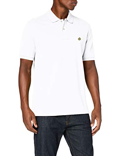 Springfield Polo BÁSICO Regular FIT Shirt, Blanco, S Mens