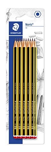Staedtler Noris 120-2 BK10. Lápices de madera certificada. Blíster con 10 lápices HB en apilado doble.