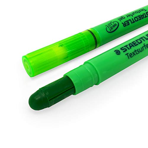 Staedtler Textsurfer Gel Resaltador Bolígrafo - 3mm - Paquete de 3 - Verde
