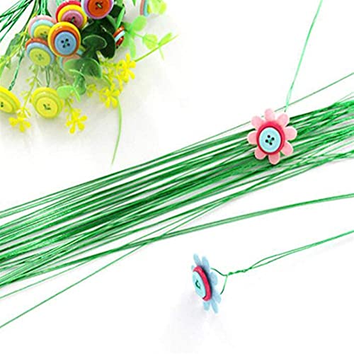 Sudaxinhong-es Alambre de alambre de alambre de alambre de alambre de alambre de alambre floral verde oscuro 40 M para el alambre para los ramos de flores para los ramos de flores para BRICOLAJE / Acc