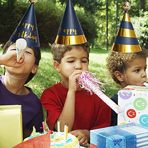 SUNSK Sombreros Cumpleaños Gorros Fiesta Sombreros Papel Gorros Adultos Fiesta Boda Sombreros de Fiesta Gorros Infantiles 10 Piezas