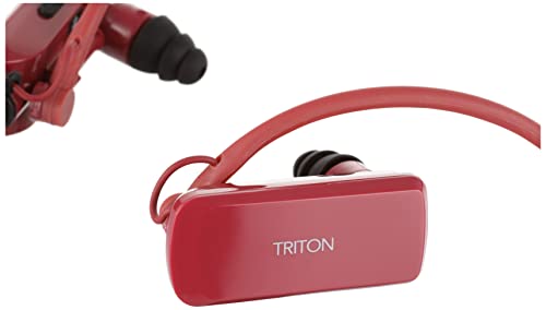 Sunstech TRITON4GBRED - Reproductor de MP3 de 4 GB (resistente al agua, con almohadillas) rojo
