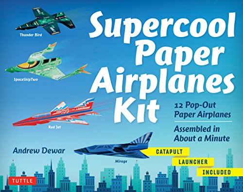 Supercool Paper Airplanes Ebook: 12 Paper Airplanes; Assembled in Under a Minute: Includes Instruction Book with Downloadable Plane Templates (English Edition)