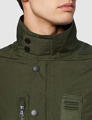 Superdry Field Jacket Chaqueta, Verde (Utl Olive T8m), L para Hombre