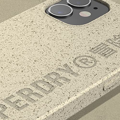 Superdry Funda Compatible con iPhone 12 Mini 5.4 Compostable Snap Case, Materiales basados en orgánicos para iPhone 12 Mini 5.4, Beige