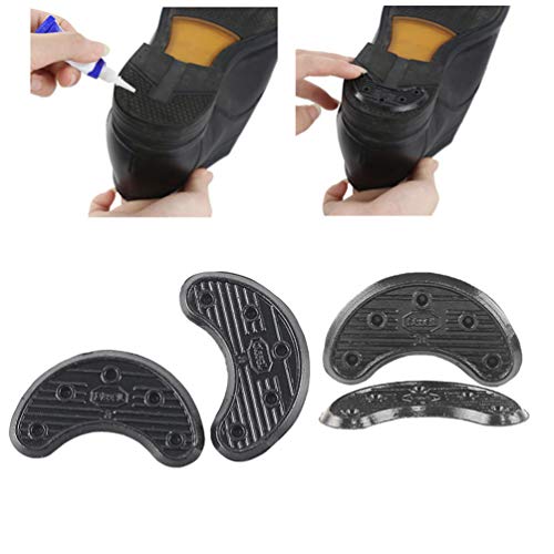 SUPVOX 10 Pares Almohadillas Antideslizantes de Zapatos en Forma de Herradura Protector de Suela de Zapatos para Hombres Mujeres