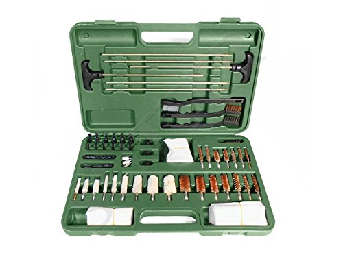 SUTTER Amplio Set de Limpieza Premium para Armas en Robusto maletín Verde/Accesorios para el Cuidado y la Limpieza de Armas
