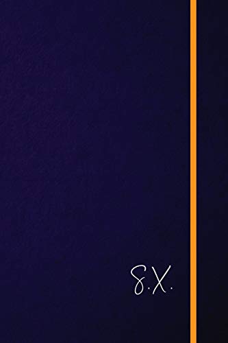 S.X.: Classic Monogram Lined Notebook Personalized With Two Initials - Matte Softcover Professional Style Paperback Journal Perfect Gift for Men and Women [Idioma Inglés]