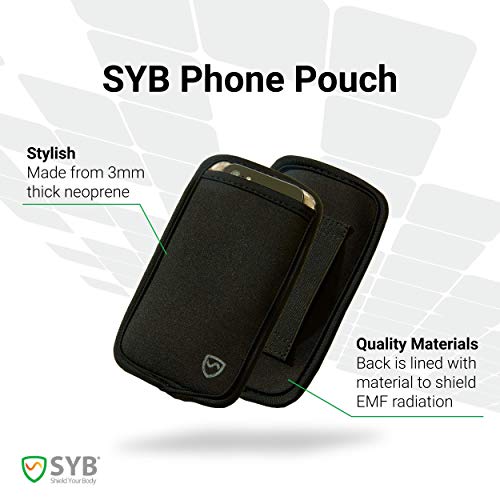 SYB - Funda de Neopreno CEM para teléfonos móviles de hasta 8,3 cm (3,25") de Ancho, Negro