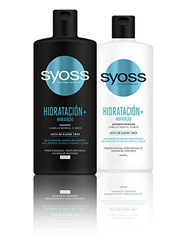 Syoss - Acondicionador para pelo normal o seco - Hidratación+ - 6uds de 440Ml (2.640ml) – Proporciona suavidad, movimiento y brillo – Cabello como recién salido de la peluquería