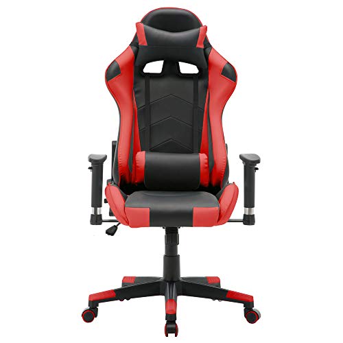 T-LoVendo TY-OC-RC1-RED Silla Gaming Oficina Racing Sillon Gamer Despacho Profesional Videojuegos PC