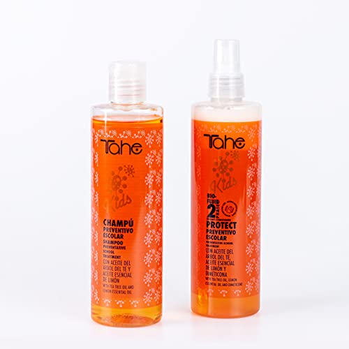 Tahe Acondicionador Niños con Árbol del Té Prevención Piojos/Acondicionador Infantil Kids Preventivo Escolar, 300 ml