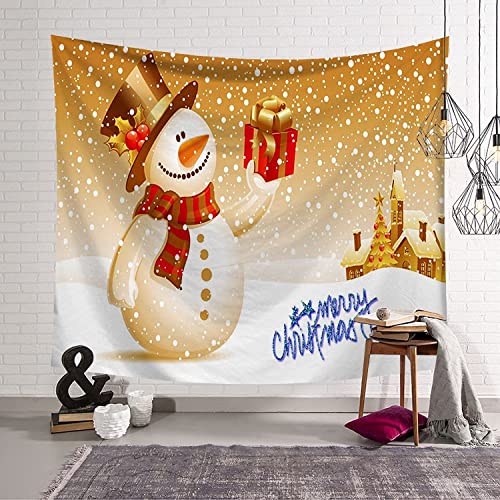 Tapiz de dibujos animados de árbol de Navidad tela nórdica para colgar en la pared decoración del hogar mural manta tela de fondo A9 180x230cm