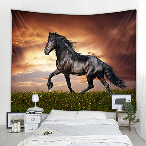 Tapiz decorativo de caballo, tapiz de Mandala de montaje en pared, tapiz decorativo bohemio, mantas A1 130x150cm