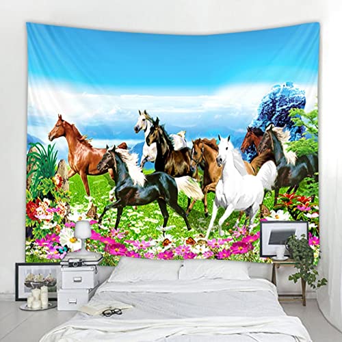 Tapiz decorativo de caballo, tapiz de Mandala de montaje en pared, tapiz decorativo bohemio, mantas A1 130x150cm