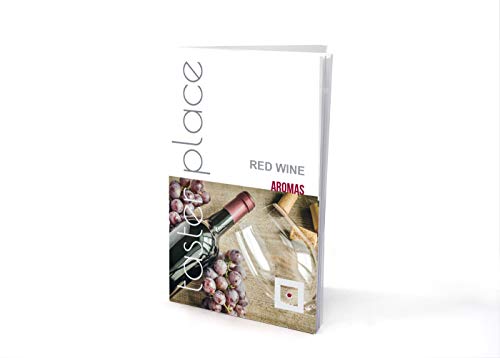 TASTERPLACE Set de aromas de vino tinto - versión en inglés - para sommeliers - para amantes del vino - herramienta de degustación