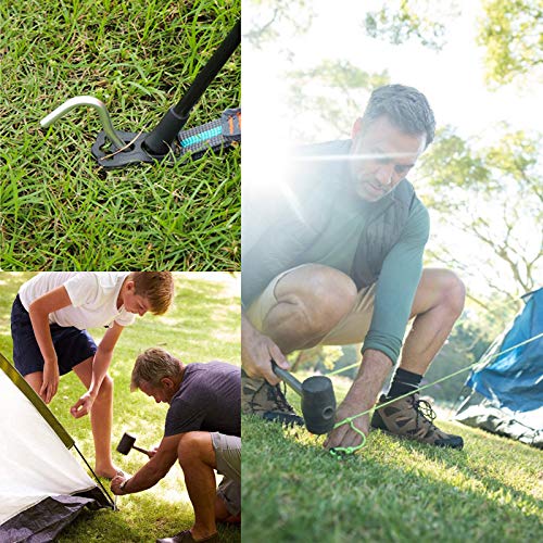 TDDL 14 Piezas Piquetas Camping Acero Anclaje para Tiendas de campaña Piquetas para Tienda de campaña Ganchos para Tiendas de Aleación de Aluminio para Senderismo