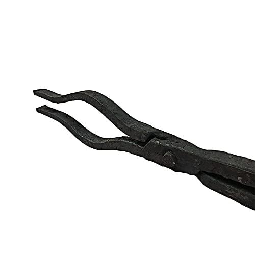 Tenaza de forja Pinzas de herrero Tenaza de forja de boca plana para la fabricación de cuchillos de yunque Tenaza de forja 58cm / 80cm para Engineer Blacksmith Forge,80cm