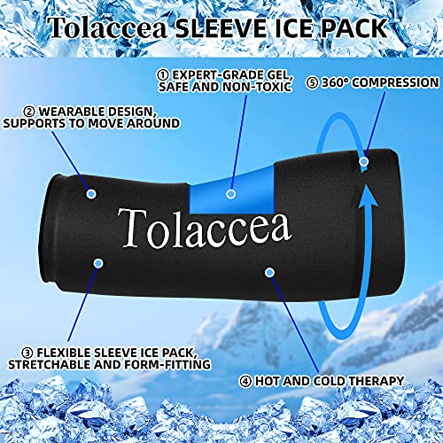 Terapia de frío y calor Paquetes de hielo flexibles Terapia de frío Manga de compresión Paquete de gel reutilizable para lesiones Envoltura en frío para rodilla Codo de tobillo de pantorrilla(S)
