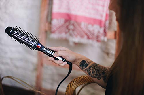 Termix Pro Flat Brush-Cepillo alisador de pelo eléctrico con tecnología iónica y sistema de infrarrojos que alisa y aporta brillo