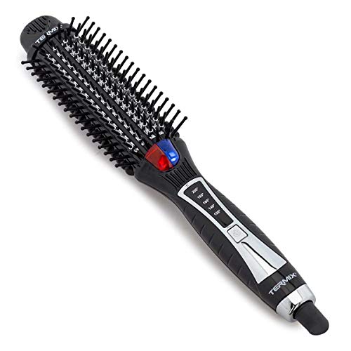 Termix Pro Flat Brush-Cepillo alisador de pelo eléctrico con tecnología iónica y sistema de infrarrojos que alisa y aporta brillo