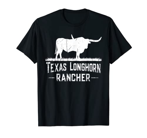 Texas Longhorn Rancher - Vaca Longhorn para ganadero Camiseta