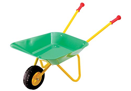 The Toy Company 13387 - Carretilla de metal de juguete color verde-amarillo [Importado de Alemania]