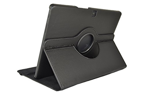 Theoutlettablet® Funda Giratoria 360º para Tablet Bq Aquaris M10 10.1" Book Cover Case Protección Delantera y Trasera Color Negro Pack 7 en 1