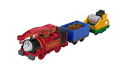 Thomas and Friends Tren de Juguete de la Locomotora Helpful Harvey, Juguetes Niños 3 Años (Mattel FJK53)