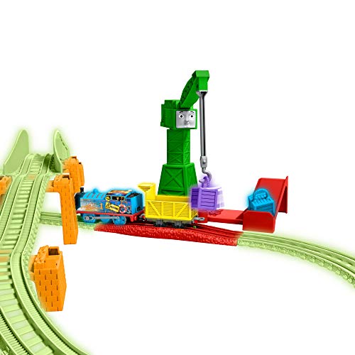 Thomas & Friends Trackmaster Hyper Glow Night Delivery Pista Conjunto con Motor de Tren motorizado Hyper Glow Thomas