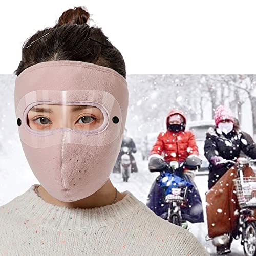 TIANLING Máscara de Cara de Invierno Caliente y a Prueba de Viento para Montar a Caballo al Aire Libre Polar Polar Gafas para Motocicletas y Andar en Bicicleta para Mantenerse cálido en Invierno