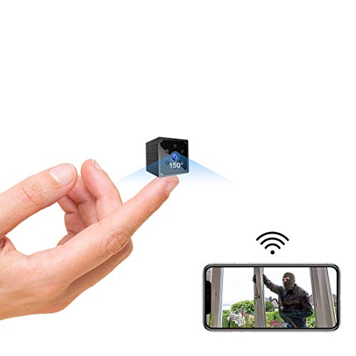 TODAYI - Mini cámara de vigilancia 4 K HD WiFi, batería de larga duración, WiFi, mini cámara en vivo, aplicación para teléfono móvil, con detector de movimiento, memoria y cámara de visión nocturna