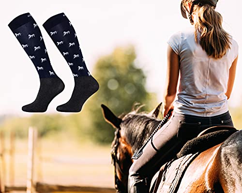 TODO Comodo STPJM - Calcetines de equitación modernos, finos, transpirables, para mujer, hombre, niños, jinete, hasta la rodilla