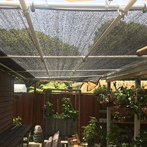 Toldo Vela De SombraRed De Sombra Rectangular Negra Tela De Sombreado Lona De Sombra Reforzar Espesar Anti-Envejecimiento para Plantas Invernaderos Cocheras Borde Sellado con Ojales(Size:1x2m/3.28x6.5