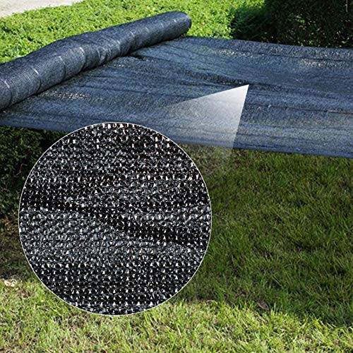Toldo Vela De SombraRed De Sombra Rectangular Negra Tela De Sombreado Lona De Sombra Reforzar Espesar Anti-Envejecimiento para Plantas Invernaderos Cocheras Borde Sellado con Ojales(Size:1x2m/3.28x6.5