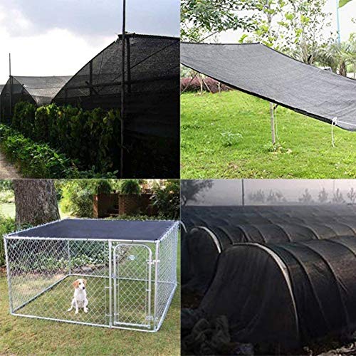 Toldo Vela De SombraRed de Sombra Red De Encriptación Rectangular Engrosada Toldos para Patio Negro Malla de sombreo para Patio Terraza Caseta De Perro Invernadero Y Otras(Size: 6x6m/19.68x19.68ft)