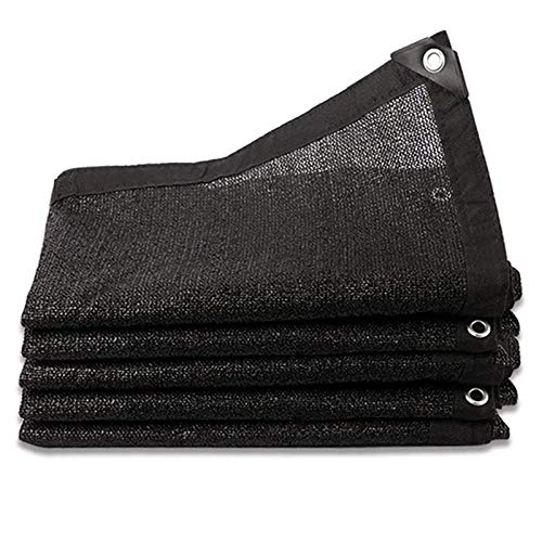 Toldo Vela De SombraRed de Sombra Red De Encriptación Rectangular Engrosada Toldos para Patio Negro Malla de sombreo para Patio Terraza Caseta De Perro Invernadero Y Otras(Size: 6x6m/19.68x19.68ft)