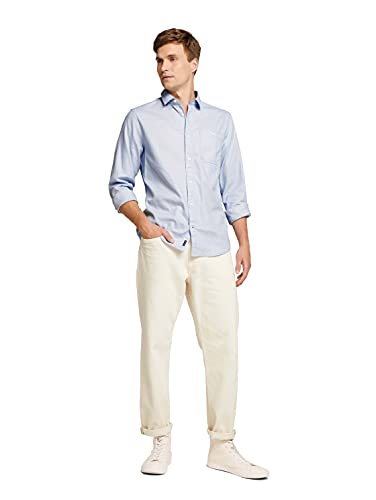 Tom Tailor 1028410 Camisa, 24188 Cloudy Blue White Structure, XXXL para Hombre