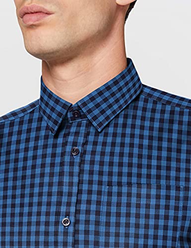 Tom Tailor Fitted Stretch Tejido Ajustado, 24468 Viskosechy Check-Juego de Mesa [Importado de Alemania], XXL para Hombre