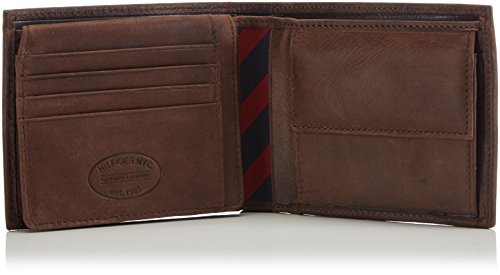 Tommy Hilfiger Johnson CC Flap and Coin Pocket, Cartera Hombre^Mujer, Brown, OS