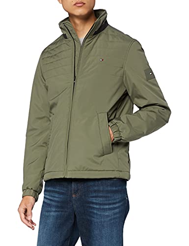 Tommy Hilfiger Padded Stand Collar Jacket Chaqueta, Rocky Mountain, XXL para Hombre