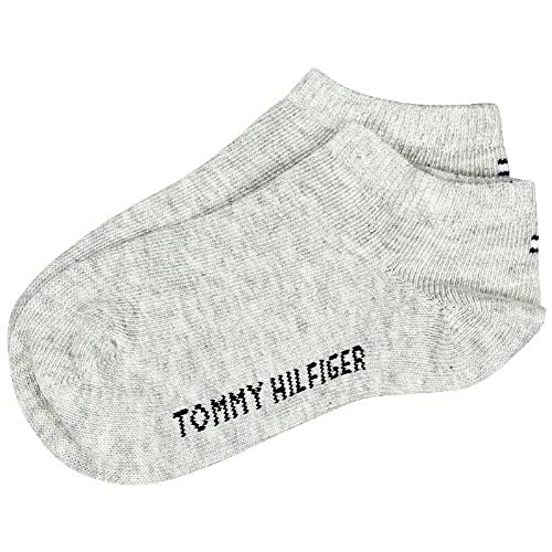 Tommy Hilfiger TH Children Sneaker 2P Calcetines de Ribetes de Punto Elástico, Azul (Midnight Blue), 35-38 EU (Pack de 2) para Niñas