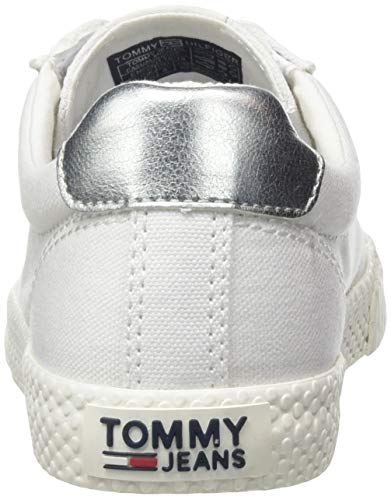 Tommy Hilfiger Tommy Jeans Casual Sneaker, Zapatillas Mujer, Blanco (White 100), 40 EU