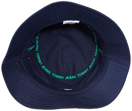 Tommy Jeans TJM Flag Bucket Gorro/Sombrero, Azul Marino Crepúsculo, Taille Unique para Hombre