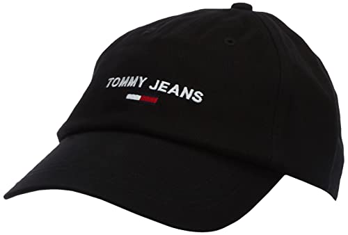 Tommy Jeans TJM Sport Cap Gorra de bisbol, Negro, Taille Unique para Hombre