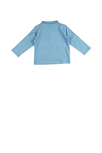 Top Top COCODROLO Camisa de Polo, Azul, 12-18 Unisex bebé